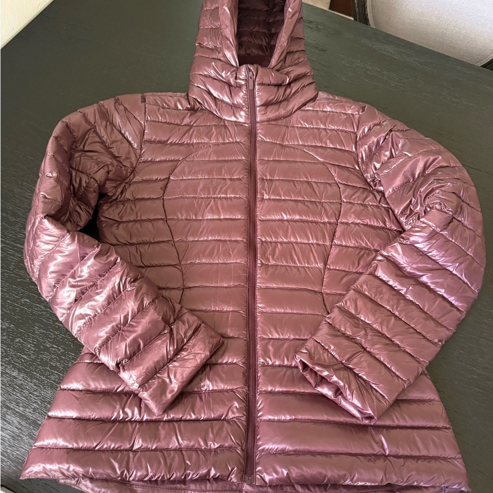 lululemon athletica Pink Puffer Jacket with Quilted Design